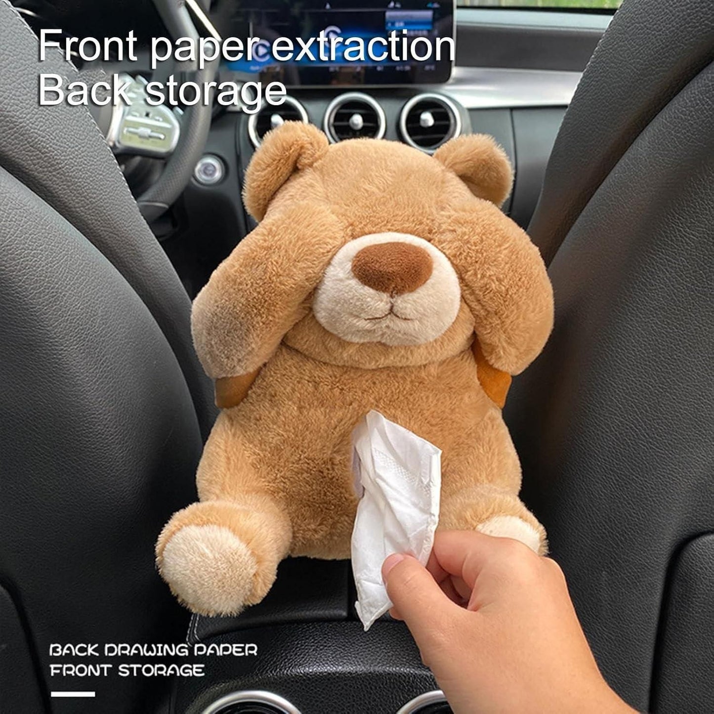 2 in1 taddy tissue & dustbin holder